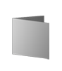 Weihnachtskarte Quadrat 105 x 105 mm 4-seiter 4/4 farbig mit beidseitig partieller Glitzer-Lackierung