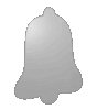 Weiße Wellpappe in Glocke-Form konturgefräst <br>einseitig 4/0-farbig bedruckt